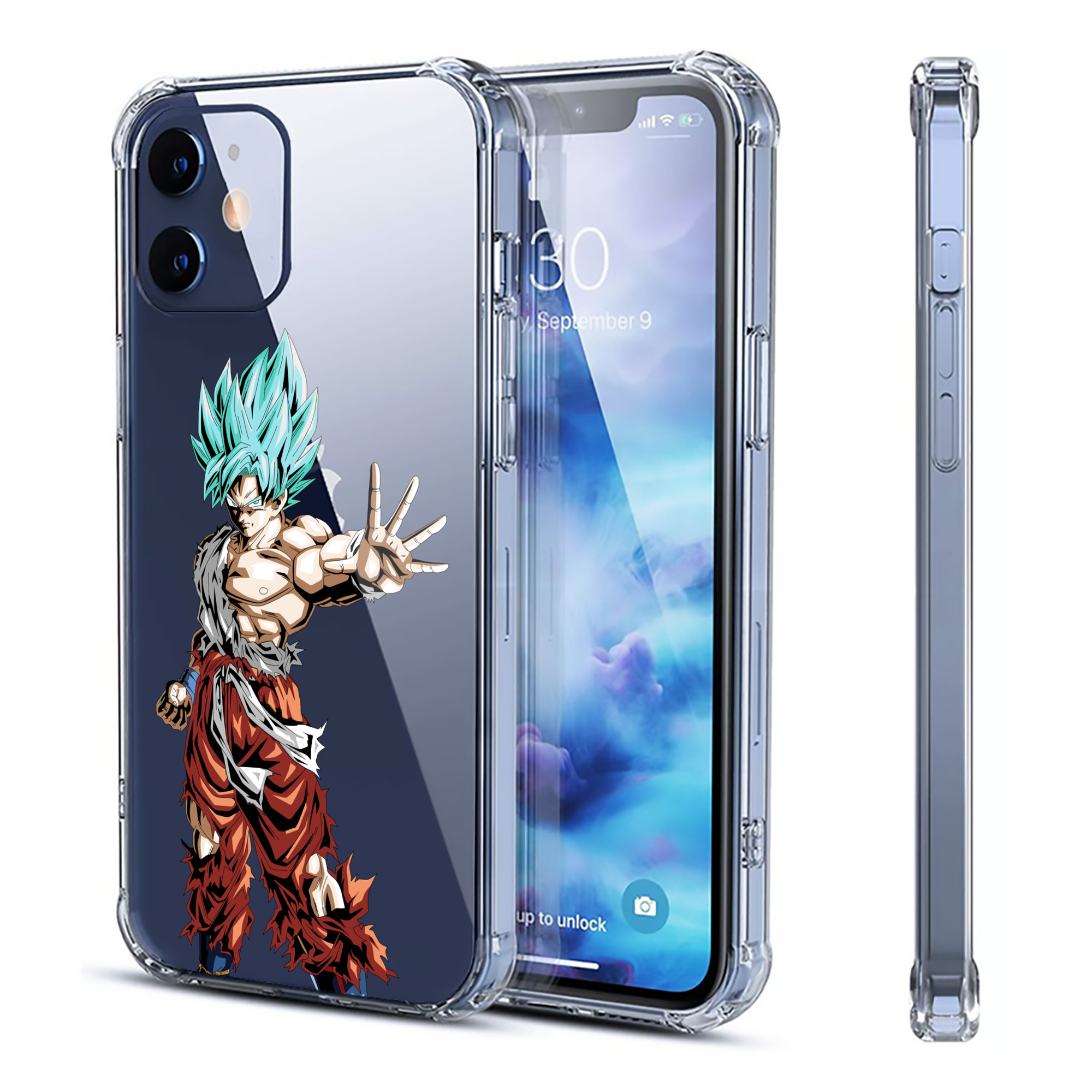 （画像用） ドラゴンボール 孫悟空（そん ごくう）Son Goku カカロット DRAGON BALL Kakarotto 【iPhone 12シリーズ対応】透明スマホケース（クリアソフトケース）